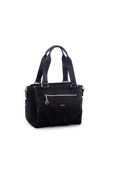 Nas Bag Geantă de damă pentru mână și crossbody Geantă cu mai multe compartimente Black King (Latime: 37 cm; Lungime: 24 cm)