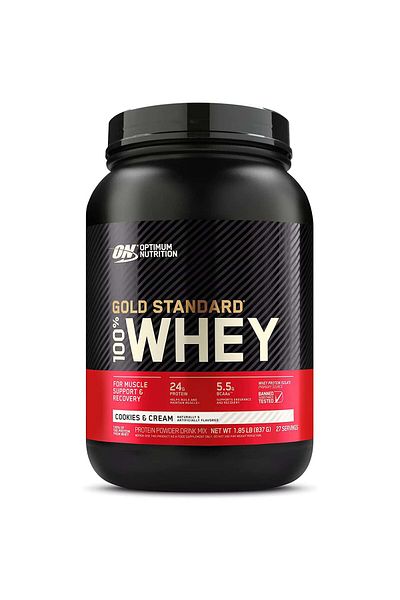 Optimum Nutrition Gold Standard 100% Whey Protein, Cookies and Cream, 2 LB