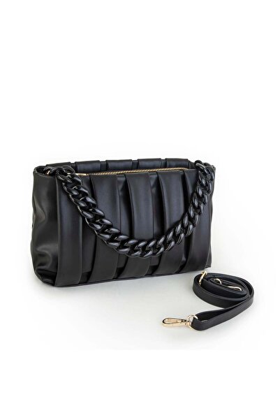 Nas Bag حقيبة كتف نسائية سوداء دونا