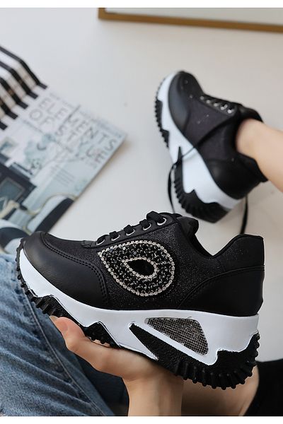 LEYDİ SHOES Roman Black Stone Sports