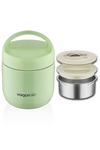 Vagonlife Çelik Yemek Termosu Isı Yalıtımlı Kaseli 1.2LT Sızdırmaz Vakumlu Ka...