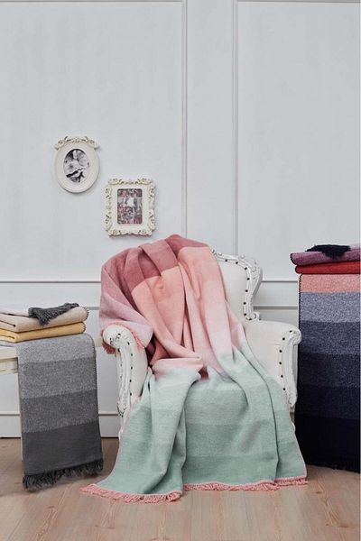 Çeyiz Diyarı Red Double Cotton Blanket - Montant