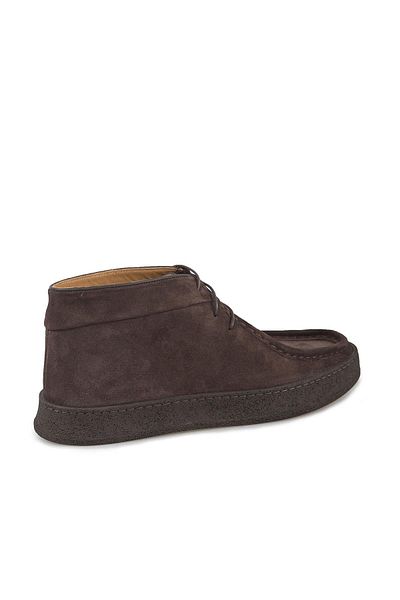 Jakamen Καφέ 100% Δερμάτινες Μπότες Suede με κορδόνια