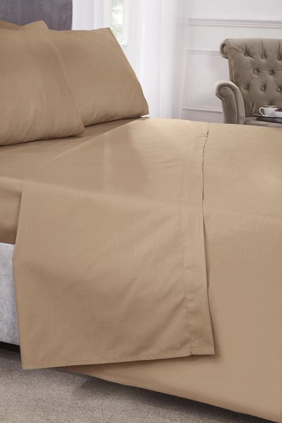 Soft Colours Brown Colored Single Cotton Quilt Duvet Cover - 160X220