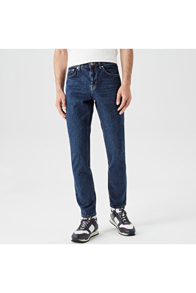 Lacoste Erkek Slim Fit Denim Koyu Mavi Pantolon