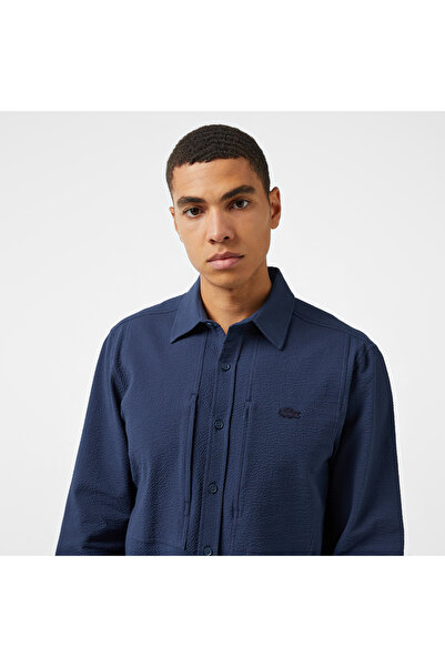 Lacoste Erkek Regular Fit Lacivert Gömlek