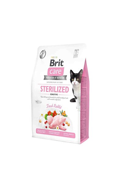 Brit Care Tahılsız Tavşan Etli Kısırlaştırılmış Yetişkin Kedi Maması 2 KG