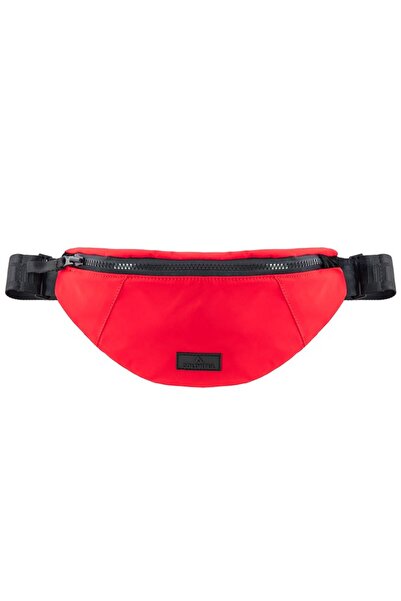 Colorful Stello Çift Taraflı Bel Omuz Çantası Nova Kumaş Kırmızı - Siyah