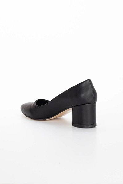 MFT AYAKKABI Stiletto cu toc gros de 5 cm pentru femei, negru