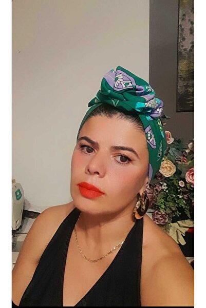 oben hobi Afro model telli bandana saç aksesuarı kadın kumaş toka