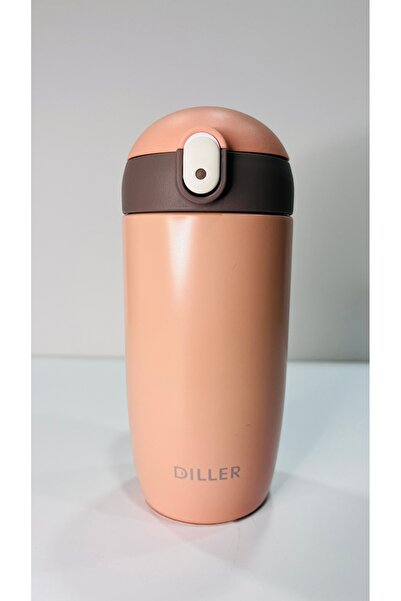 DILLER Paslanmaz Çelik Pipetli Kılıflı Askılı Termos Matara 430ml 8940 Termos...