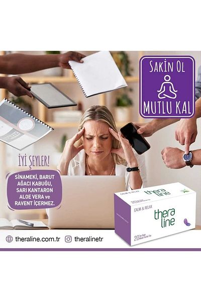 Theraline Calm & Relax Herbal Tea Filtered Bag (6 Boxes)