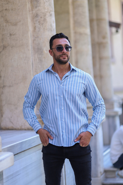 PASSERO Сорочка Regular Fit Elit у смужку