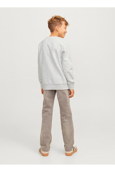 Jack & Jones White Printed Boys' Sweatshirt