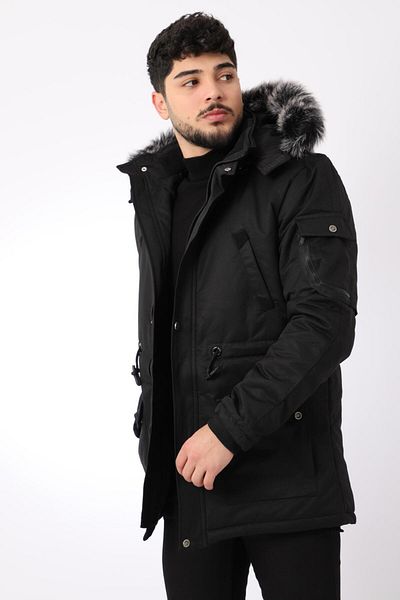 Stilkombin Bill Fur Hooded Coat & Coat_50191