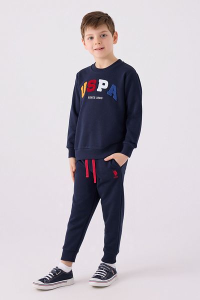 U.S. Polo Assn. U.S. POLO ASSN US1942-G Costum dublu pentru băiat, albastru închis