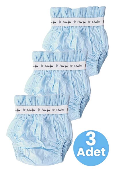 Uniquerrs Bebek Yıkanabilir Yüksek Emici Pamuklu 3'lü Alıştırma Külodu