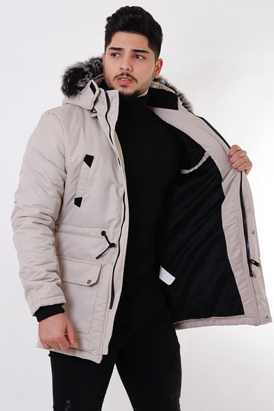 Stilkombin Bill Fur Hooded Coat & Coat_50191