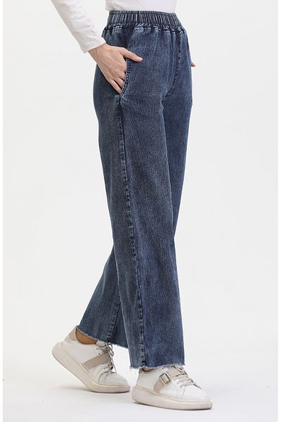 sefamerve Blugi albastri - Talie elastica, Model 1793H-01
