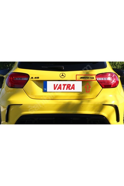 EDEXPORT Mercedes 2013-2016 A45 Uyumlu A45 ve AMG Piano Black Bagaj Yazısı