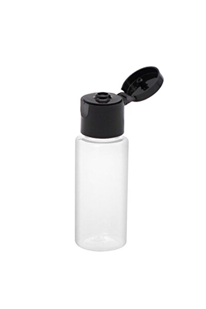 Güvenç Ambalaj 100 Adet - 20ml Boş Şeffaf Pet Şişe, Açmalı Kapaklı Plastik Şi...