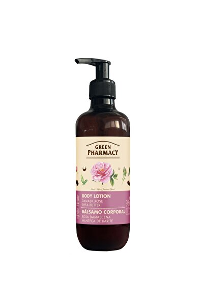 Green Pharmacy لوشن فيكت عضوي مرطب ومهدئ بنسبة 96% وورد دمشقي وزبدة الشيا 400 مل