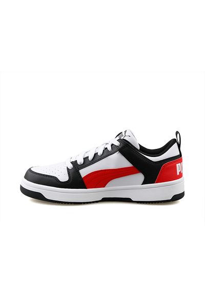Puma Rebound Layup Lo Sl Jr - Young White Casual Shoes 37049007