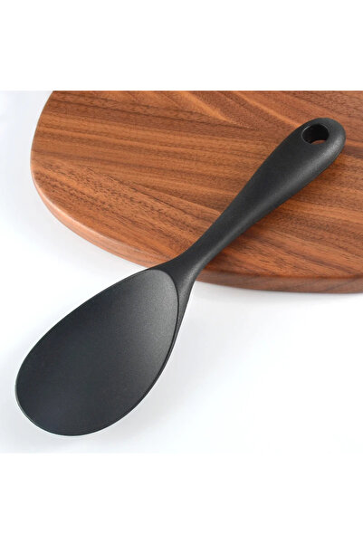 morponi Black Silicone Rice Spoon - 20 cm