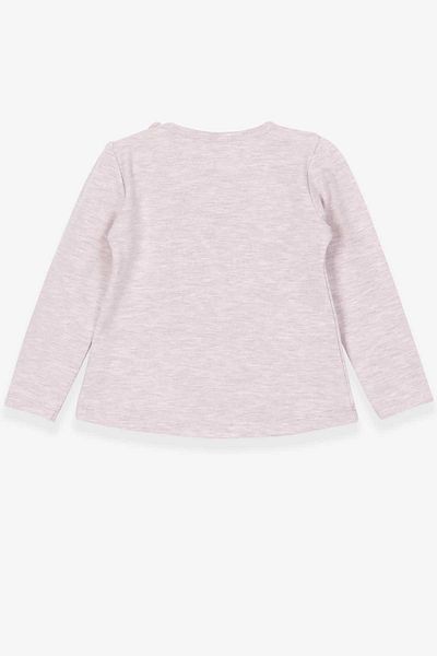 Breeze Girl's Long Sleeve T-Shirt Friendship Themed 1.5-5 Years, Beige Melange