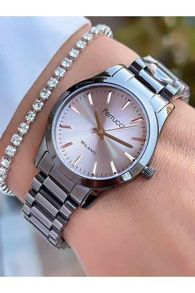 Ferrucci Milan Steel Cord 3 Atm Waterproof Women's Wristwatch + Bracelet with Gift