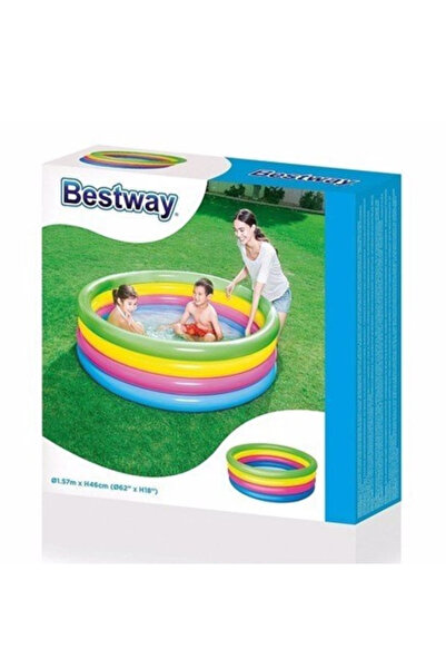 BESTWAY 51117 Renkli 4 Halkalı Şişme Havuz 157 X 46 Cm