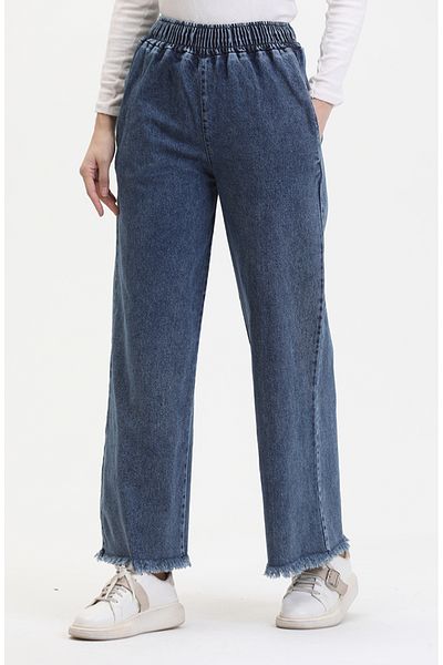 sefamerve Blugi albastri - Talie elastica, Model 1793L-01
