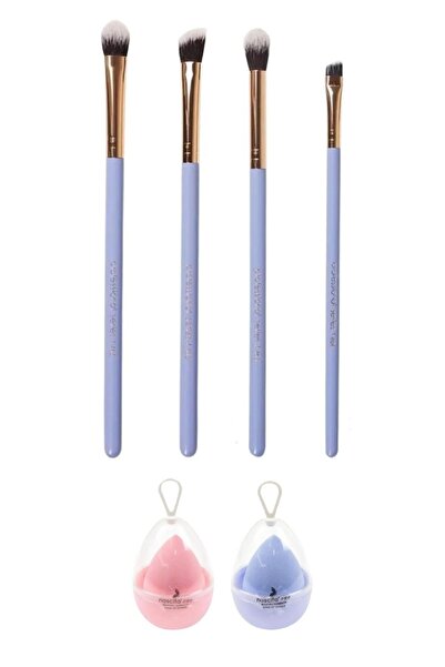 nascita Be A Mermaid Göz Makyajı Fırça Seti 4 Fırça + 2 Adet Yumurta Sünger