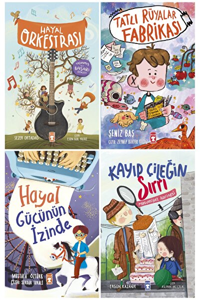 Timaş Çocuk 2. 3. 4. Sınıf Okuma Kitapları 4'lü Set/Hayal Orkestrası-Tatlı Rü...