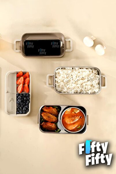 Vagonlife 2000 ML 2 Kat Paslanmaz Çelik Çorba Kaseli Bento Lunch Box Yeni Nesil Sefer Tası -FFLBOX01