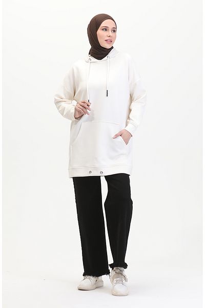 sefamerve Blugi cu talie elastică 1793K-01 Negru