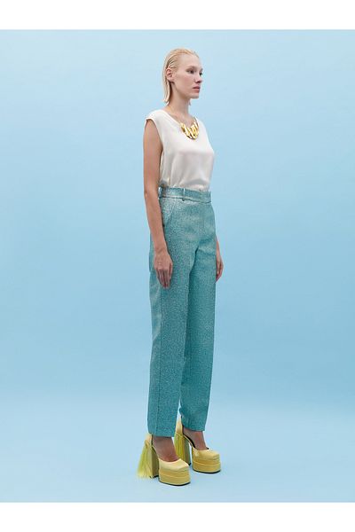 BAQA Pipe Leg Jacquard Trousers