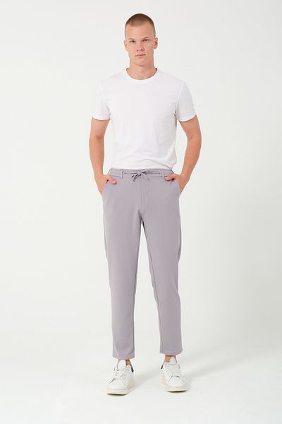Bonesti Γκρι Slim Fit Jogger Παντελόνι