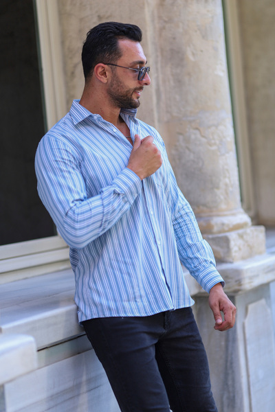 PASSERO Сорочка Regular Fit Elit у смужку