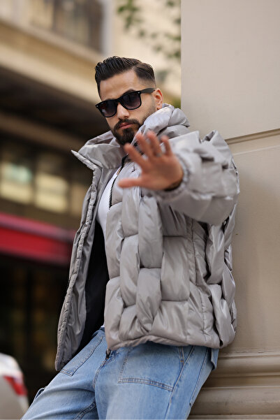 RHONES ЧОЛОВІЧА НАДУВНА КУРТКА ВЕЛИКОГО РОЗМІРУ З КОМІРОМ-СТІЙКОЮ