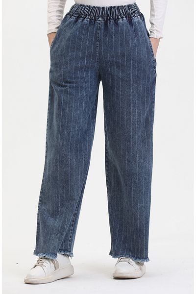sefamerve Blugi albastri - Talie elastica, Model 1793A-01