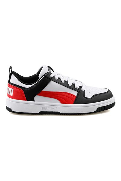 Puma Rebound Layup Lo Sl Jr - Young White Casual Shoes 37049007