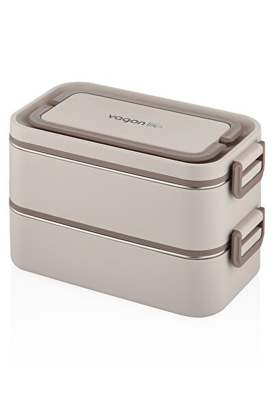 Vagonlife 2000 ML 2 Kat Paslanmaz Çelik Çorba Kaseli Bento Lunch Box Yeni Nes...