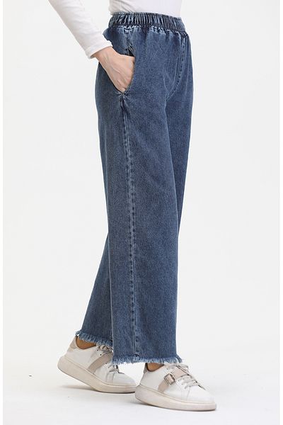 sefamerve Blugi albastri - Talie elastica, Model 1793L-01