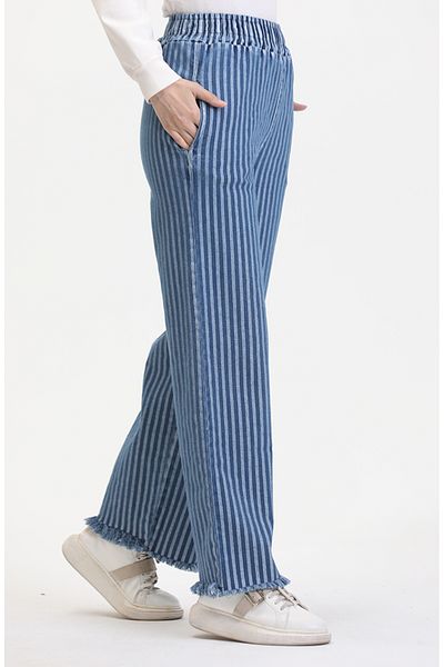 sefamerve Blugi albastri - Talie elastica, Model 1793B-01