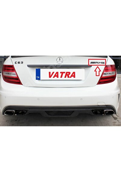 EDEXPORT Mercedes C63 Uyumlu C63 ve AMG Piano Black Bagaj Yazısı