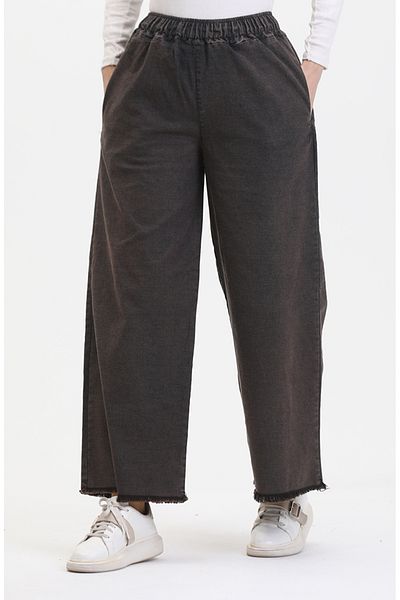 sefamerve Geräucherte Jeans mit elastischem Bund – 1793T-01