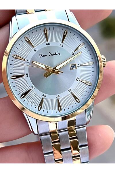 Pierre Cardin Çelik Kordon Takvimli Özel Kadran 3 Atm Suya Dayanıklı Erkek Kol Saati EPC.800211.F106