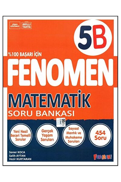Fenomen Yayıncılık Fenomen 5. Sınıf Matematik Soru Bankası (B)