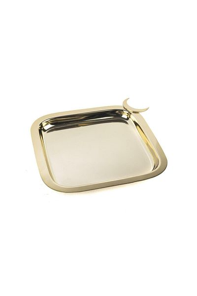 Mikasa Moor Crescent Gold Decor Tray 24X24Cm P142. 368449